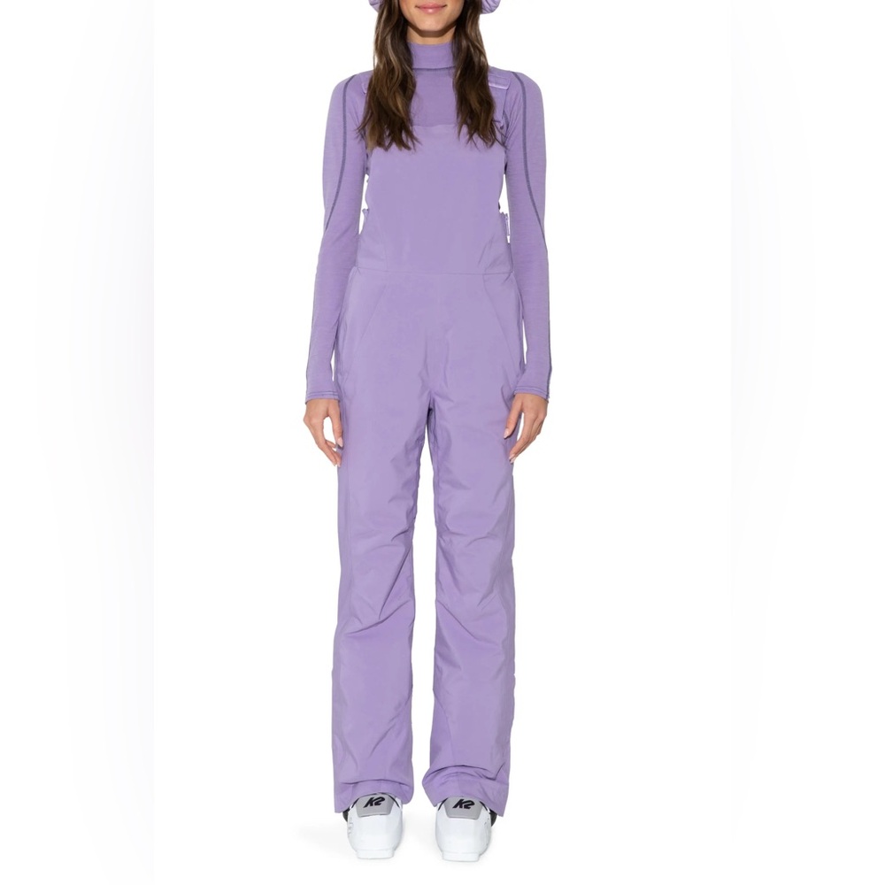 NWT Halfdays Carson Ski Bib Pant - Size S Short - Purple Disco